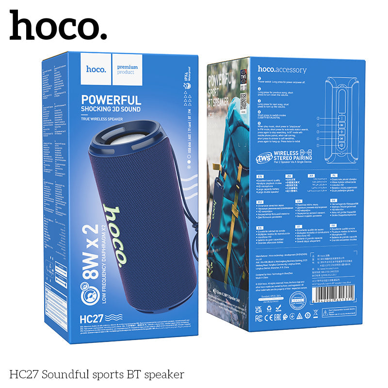 Hoco Bluetooth 5.3 Portable Wireless Speaker Vocal HC27 Hoco Bluetooth 5.3 Portable Wireless Speaker Vocal HC27